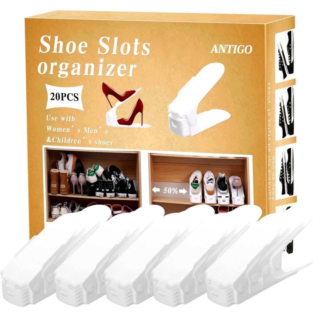 Shoe Slots Closet Organizer, for 20 pairs! Brand new, sealed box.